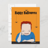 Happy Halloween Frankenstein Briefkaart (Voorkant / Achterkant)