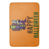 Happy Halloween Frankenstein Familie Badmat (Voorkant Verticaal)