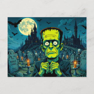Happy Halloween Frankenstein Feestdagenkaart