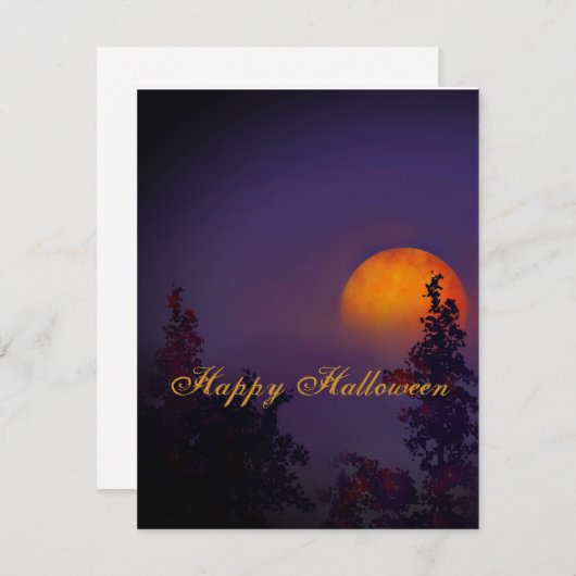 Happy Halloween Full Moon-opkomst (Voorkant / Achterkant)