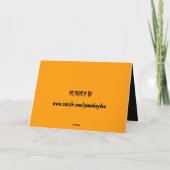 HAPPY HALLOWEEN FULL MOON WEREWOLF-kaart Kaart (Achterkant)