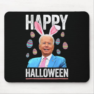 Happy Halloween Fun Biden Bunny Eggs voor Hallowee Muismat