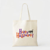 Happy Halloween Fun Black Cat Tote Bag (Voorkant)