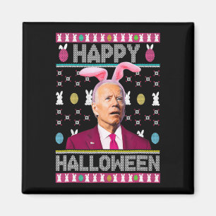 Happy Halloween Fun Bunny Joe Biden verwarde Easte Magneet