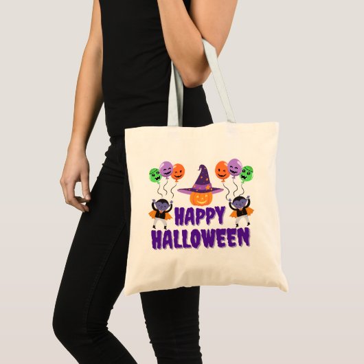 Happy Halloween Fun Canvas tas (Voorkant (product))