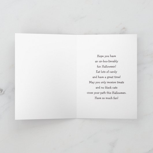 Happy Halloween. Fun Spooky House Kaart (Binnen)