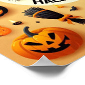 Happy Halloween Fun Spooky Mix & Haunted House Poster (Hoek)