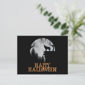 Happy Halloween Funny Creepy Character Briefkaart (Staand voorkant)