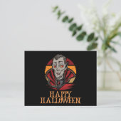 Happy Halloween Funny Creepy Character Briefkaart (Staand voorkant)