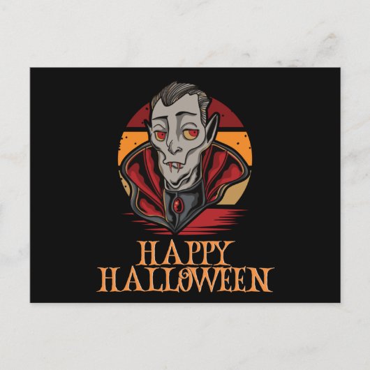 Happy Halloween Funny Creepy Character Briefkaart (Voorkant)