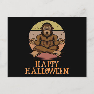 Happy Halloween Funny Creepy Character Briefkaart