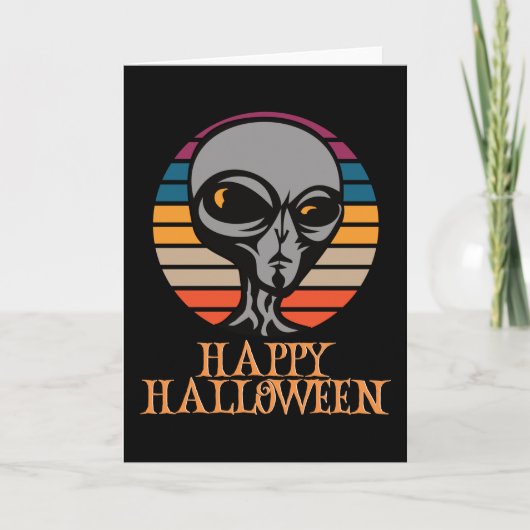 Happy Halloween Funny Creepy Character Kaart (Voorkant)