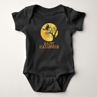 Happy Halloween Funny Creepy Character Romper