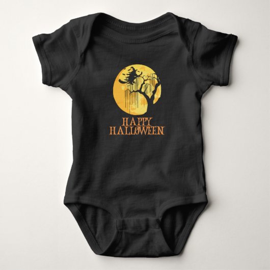 Happy Halloween Funny Creepy Character Romper (Voorkant)