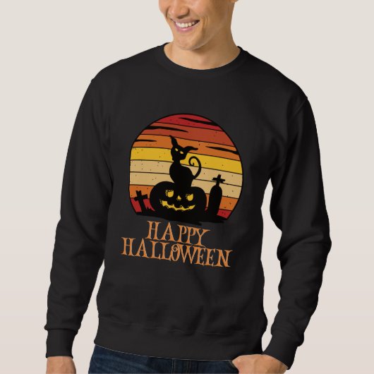 Happy Halloween Funny Creepy Character Trui (Voorkant)