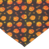 Happy Halloween Funny Cute Oranje Pumpkins Pattern Tafelkleed (Gekanteld)