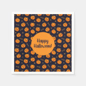 Happy Halloween Funny Cute Pumpkins Pattern Servet (Voorkant)