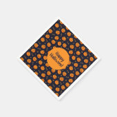 Happy Halloween Funny Cute Pumpkins Pattern Servet (Hoek)