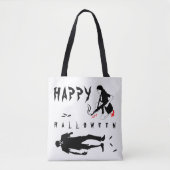 Happy Halloween Funny one-of-a-kind douane Tote Bag (Voorkant)