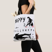 Happy Halloween Funny one-of-a-kind douane Tote Bag (Dichtbij)