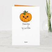 Happy Halloween | Funny Pumpkin Pun Kaart (Achterkant)