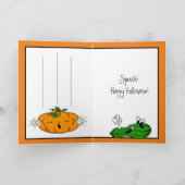 Happy Halloween | Funny Pumpkin Pun Kaart (Binnen)