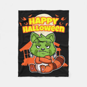 Happy Halloween Funny Scary Hallow's Eve Party Kos Fleece Deken