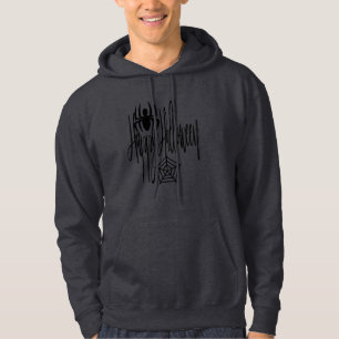 Happy Halloween Funny Scary Spider Cobweb Hoodie
