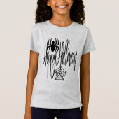 Happy Halloween Funny Scary Spider Cobweb T-shirt (Voorkant)