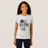Happy Halloween Funny Scary Spider Cobweb T-shirt (Voorkant volledig)