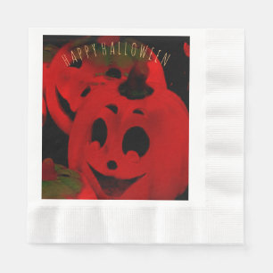 Happy Halloween Funny Scary Spooky Jack O Lantern Servet