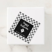 Happy Halloween geest boo, geen trucs behandelen a Bedankjes Labels (In situ)