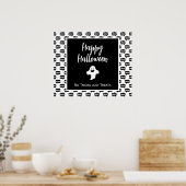 Happy Halloween geest boo, geen trucs behandelen a Poster (Keuken)