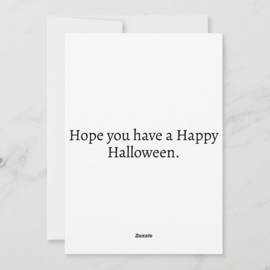 Happy Halloween | Gehakt huis Feestdagenkaart (Achterkant)