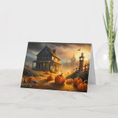 Happy Halloween | Gehakt huis Kaart (Voorkant)