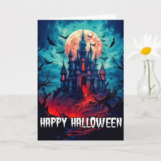 Happy Halloween | Gehakt huis Kaart (Kleine Plant)