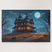 Happy Halloween | Gehakt huis Legpuzzel (Horizontaal)