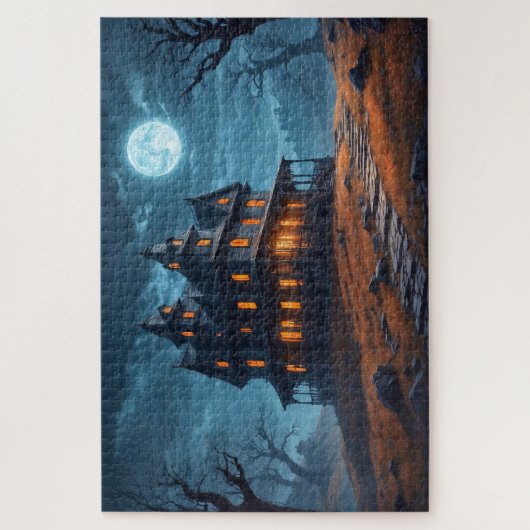 Happy Halloween | Gehakt huis Legpuzzel (Verticaal)