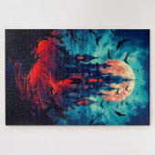 Happy Halloween | Gehakt huis Legpuzzel (Horizontaal)