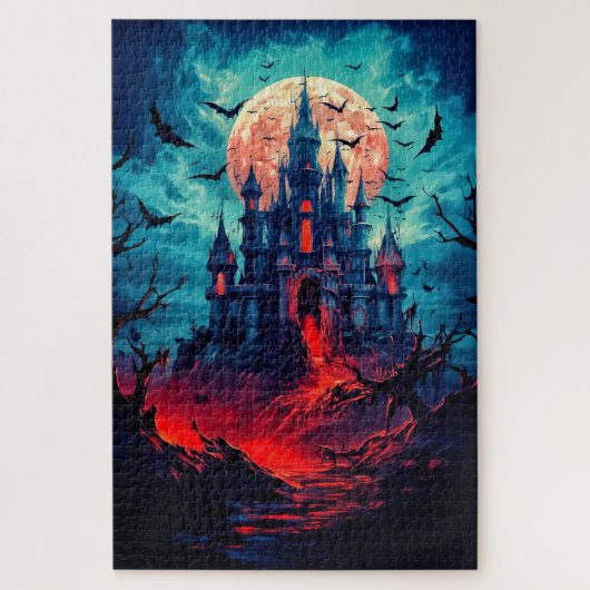 Happy Halloween | Gehakt huis Legpuzzel (Verticaal)