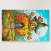 Happy Halloween | Gehakt huis Legpuzzel (Horizontaal)