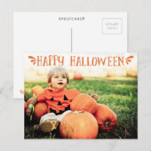 Happy Halloween gepersonaliseerde foto begroeting Briefkaart (Voorkant / Achterkant)