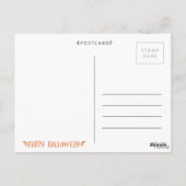 Happy Halloween gepersonaliseerde foto begroeting Briefkaart (Achterkant)