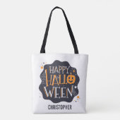 Happy Halloween gepersonaliseerde Trick or treat S Tote Bag (Achterkant)