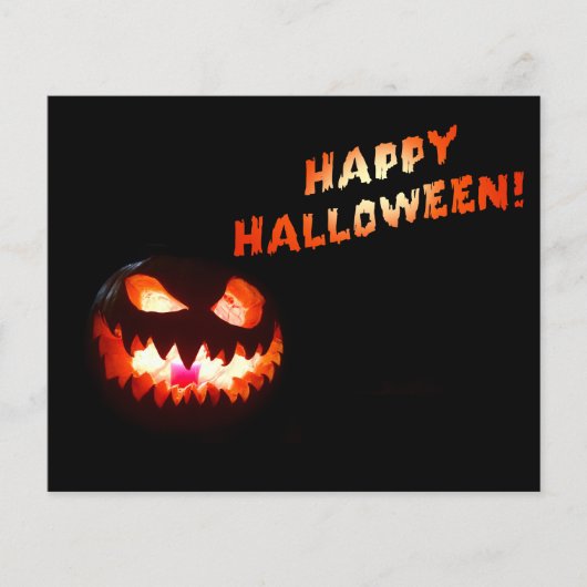 HAPPY HALLOWEEN - Ggloeiende Jack-O-Lantern Flyer (Voorkant)