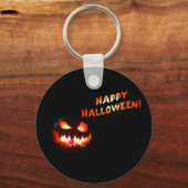 HAPPY HALLOWEEN - Ggloeiende Jack-O-Lantern Sleutelhanger (Voorkant)