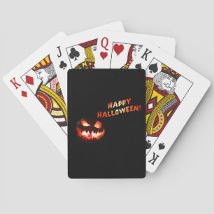HAPPY HALLOWEEN - Ggloeiende Jack-O-Lantern Speelkaarten