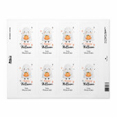 Happy Halloween Ghost Aangepaste Verzendlabels Etiket (Full Sheet)