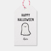 Happy Halloween Ghost Cadeaulabel (Voorkant)