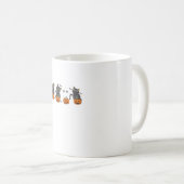 Happy Halloween Ghost Cat Halloween Pumpkin Kostuu Koffiemok (Voorkant rechts)